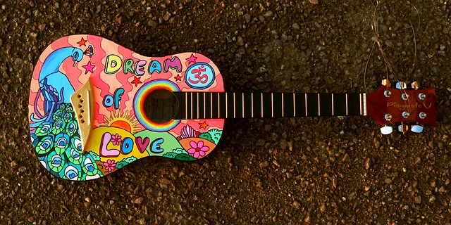 malované kytara